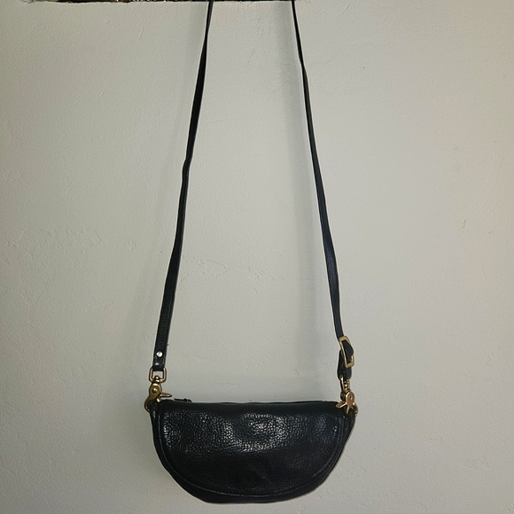 Libaire California Vintage Black Leather Crossbody Bag - Picture 2 of 16